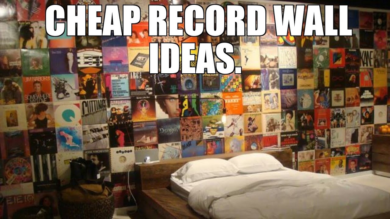 Dorm Room Decor: DIY Vinyl Record Wall 
