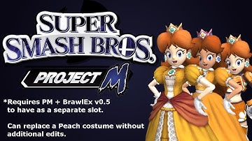 Daisy as a Peach Clone for Project M [Mod]