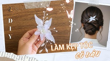 19. Cách làm Kẹp tóc Cô dâu màu trắng xinh xắn | #talieart #diy #handmade