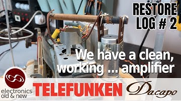 Onze radio is een buizenversterker geworden. Maar hij is zuiver. Telefunken Dacapo 9 deel 2.