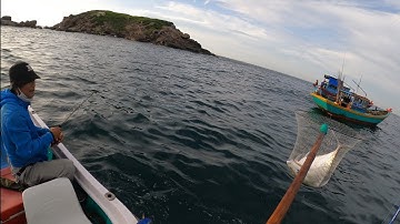 Câu jig cá biển gần bờ,gặp cá chác và cá bè lão cùng ae...