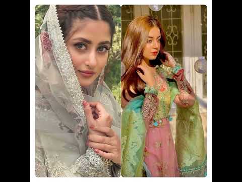 Sajal Ali VS Alizey Shah Beautiful picture of them // #sajalaly #alizeyshah#2024 #actress