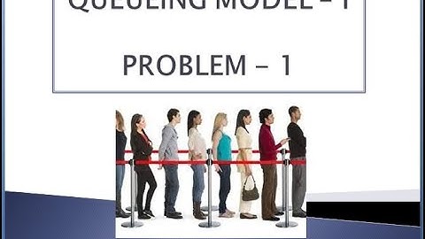 Queueing Model - I (Single Server - Infinite System Capacity): Problem 1