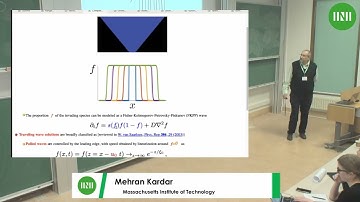 Prof. Mehran Kardar | Competition at the front of expanding populations
