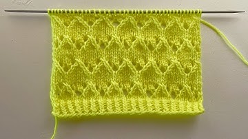 Beautiful Lace Knitting Stitch Pattern For Cardigans