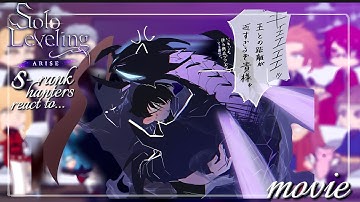 Hunters react to Sung Jin Woo | Solo Leveling | full movie | Gacha React