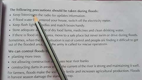 E.v.s Class-5 Ch-6 Natural Calamities Part-1(What is natural calamity &different type of calamities)