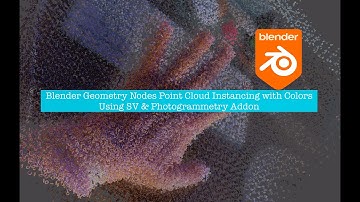 LIVENODING Geometry Nodes Point Cloud Import and Point Info COLOR Instancing With SVerchok