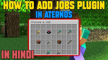 How To Add Jobs Plugin In Minecraft Aternos Server In Hindi | Best Jobs Plugin For 1.17.1 In Hindi