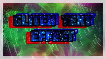 How to make Glitch text Intro on Android