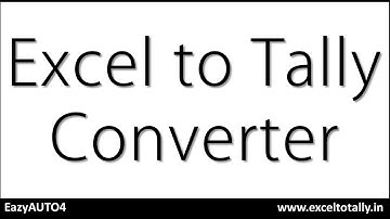 Excel to Tally Solutions