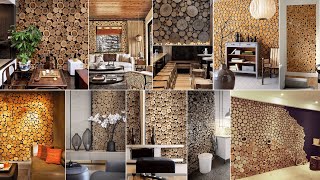 Wooden Log Wall Design And Ideas Woodluxe