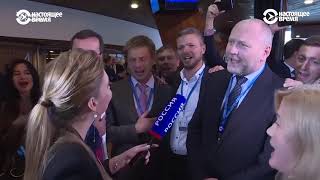 Украинская делегация спела гимн вместо интервью