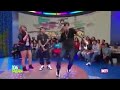 Chris Brown showing off new dance on 106 & Park -2013