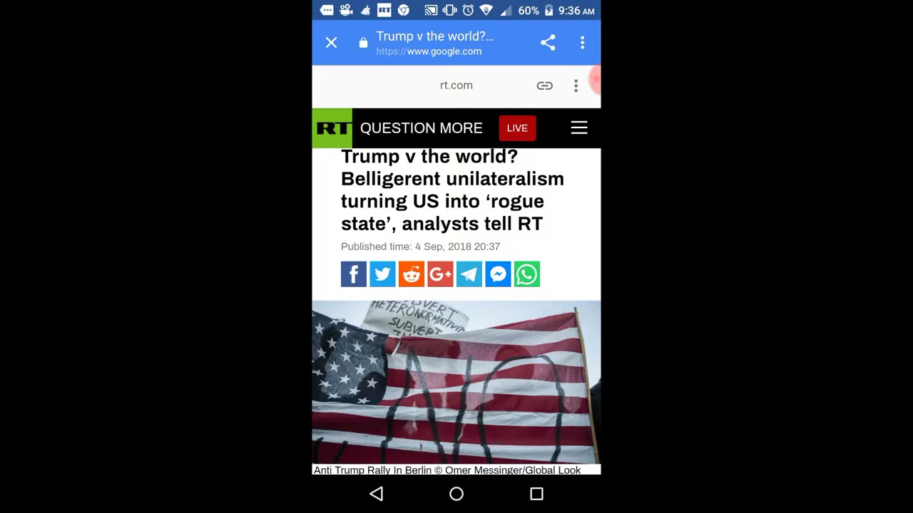 Trump vs the world? Belligerent unilateralism turning US into rogue state