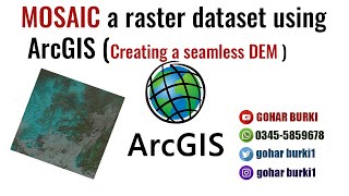 how to mosaic/merge different raster dataset using ArcGIS [Creating a seamless DEM ]