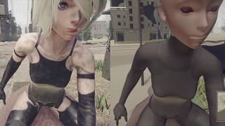 『NieR:Automata』正常vsポテト画質。