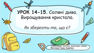 картинка: СОЛЯНІ ДИВА. Вирощування кристала.