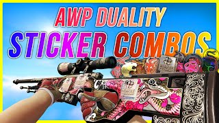 AWP Duality Sticker Combinations - Best AWP Duality Sticker Combos