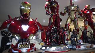 [4K] Queen Studios Iron Man Mark 50 Life-Size Bust Statue unboxing / 퀸스튜디오 아이언맨 마크50 1/1 버스트 스테츄 언박싱