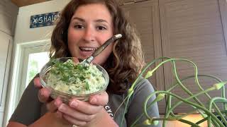 Herby Garlic Scape Butter Cooking Demo