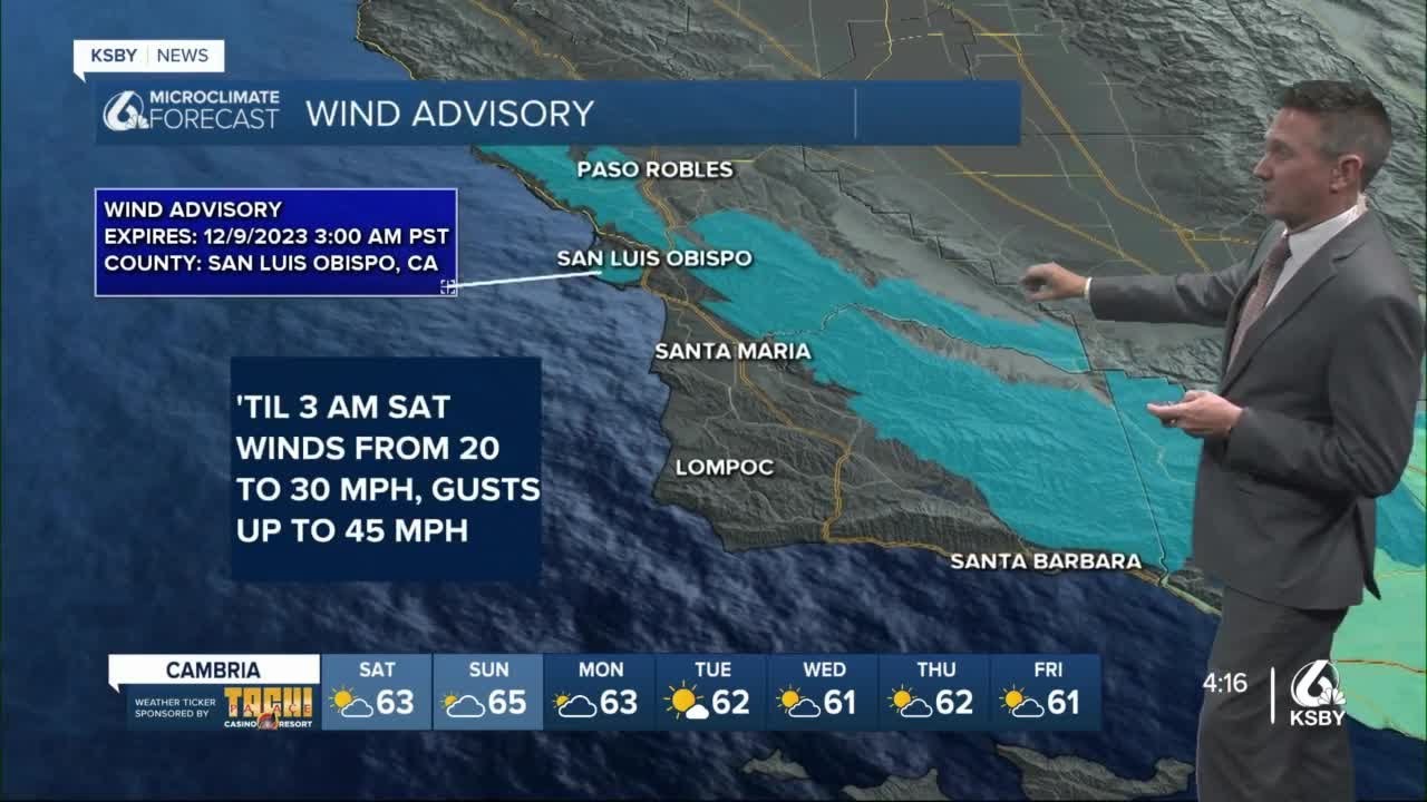 Advisory level winds as temps warm up - YouTube