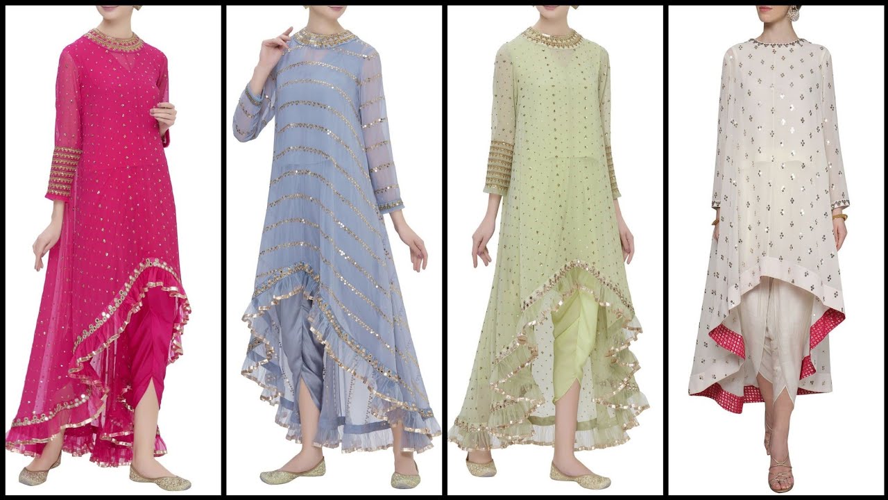 Top 40 Designer's Kurti With Dhoti Sets Designs For Girls