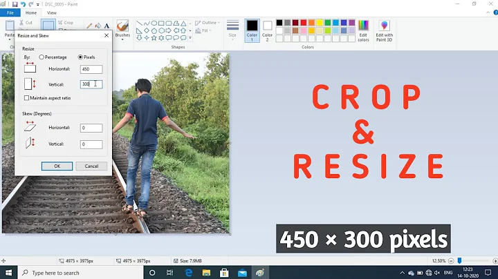 How to crop and resize photos in paint  ⏩ - DayDayNews