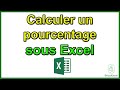 Comment calculer un pourcentage sous excel