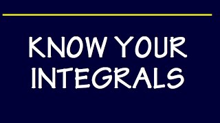 Integrals flash card! Must-know-integrals for calc 1 and calc 2
