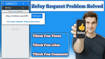 Zefoy | Too many requests problem | Captcha code problem | Tiktok Unlimited views
