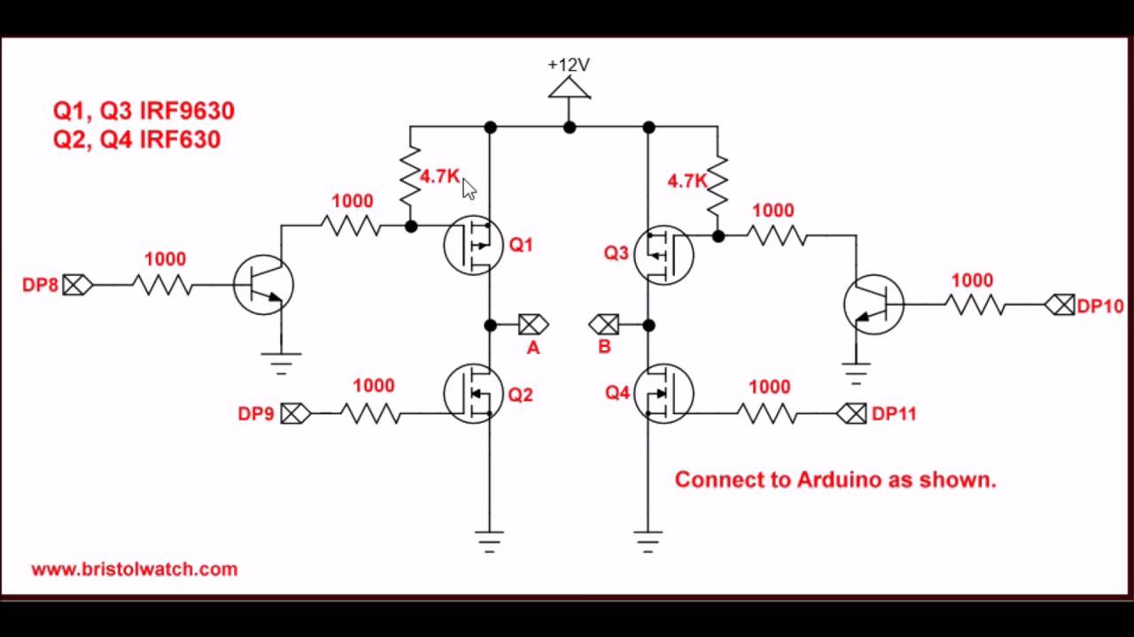 MOSFET HBridge for Arduino 2 YouTube