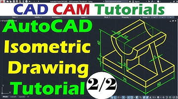 AutoCAD Isometric Drawing Practice - Part 2 of 2