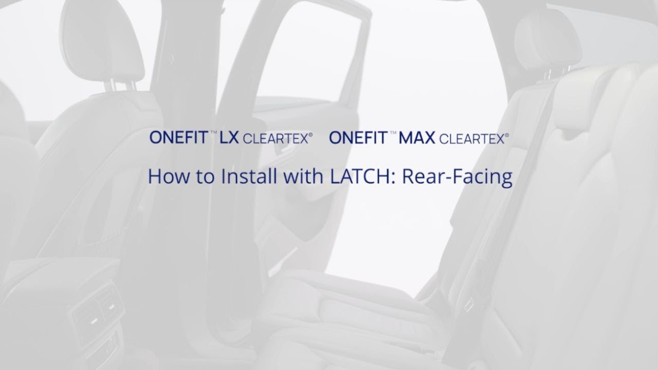 Chicco OneFit LX & OneFit Max All-in-One Car Seat - Installing with LATCH: Rear-Facing