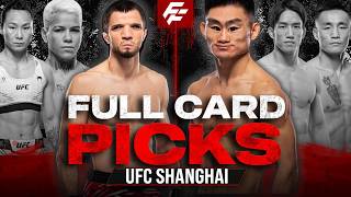 UFC Fight Night Umar Nurmagomedov vs Song Yadong FULL Card Picks/Predictions #ufcshanghai
