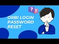 Orbi login password reset