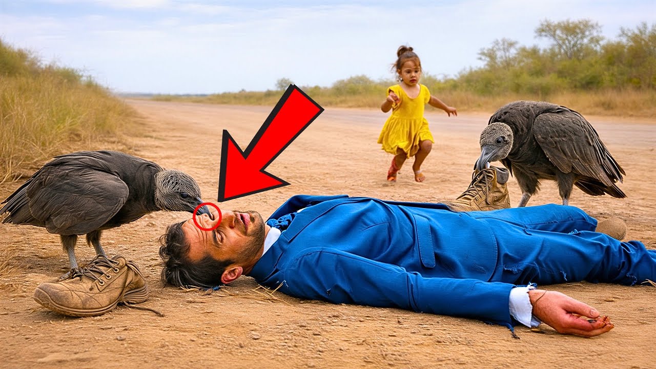 فتاة ترى مليونيرًا فاقدًا للوعي يتحول إلى طعام للنسور, فتفعل هذا...