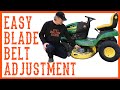 How To Adjust The Belt Tension On A Riding Lawn Mower / Tractor - Video