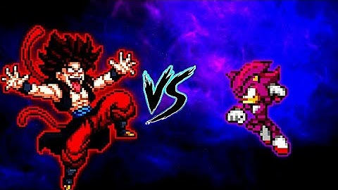 Xeno Vegito SSJ4 V3 OP VS Shadow Ultra Ego V3 OP in Jump Force Mugen