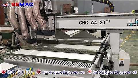 Máy CNC Router 4 Đầu - Máy CNC Cắt Ván Công Nghiệp Hiện Đại - Giá Tốt - CNC A4 20TH| Quốc Duy