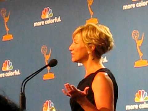 Edie Falco Backstage at 2010 Emmys