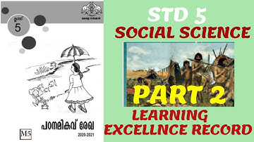 VICTERS STD 5|  SOCIAL SCIENCE| LEARNING EXCELLENCE RECORD|PADANAMIKAV REKHA| PART 2