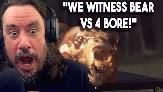 Vet Reacts! *WE WITNESS BEAR VS 4 BORE* BORE Rifle vs Grizzly Bear 🐻 (The Biggest Rifle Ever !!!)