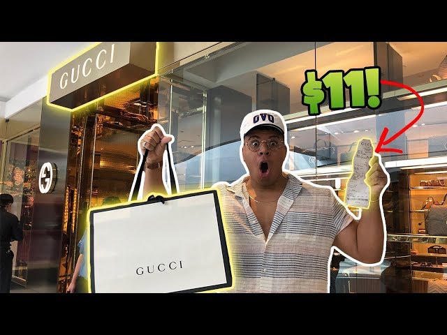 I BUY THE CHEAPEST THING AT GUCCI STORE *SECRET ITEM* 