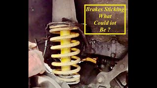 LAND ROVER DEFENDER  TD5 . BRAKES STICKING PROBLEM SOLVED .