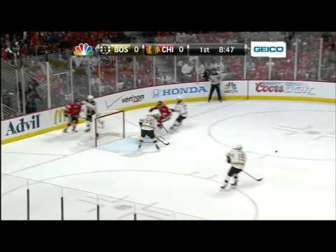 Blackhawks Scamble Then Goal