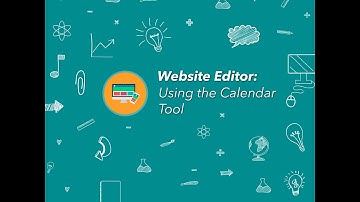CMS (Website Editor) How to use the Calendar Page