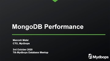 Unleashing the Power of MongoDB Performance: Insights by Manosh Malai (CTO - Mydbops)