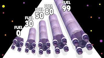 Rocket Stack 3D - Level Up Rocket Max Level Gameplay