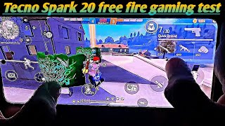 Tecno Spark 20 Free Fire Gaming Test|Tecno Spark 20 Free Fire gaming review|Spark20 Handcam Gameplay